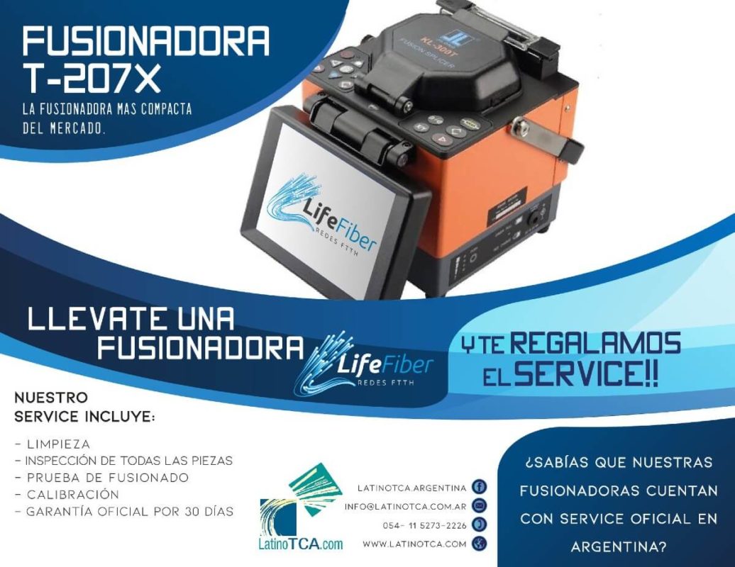 Llevate una Fucionadora Life Fiber y te regalamos el Service!